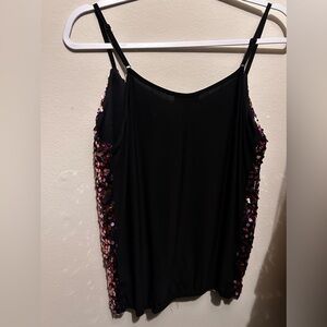 Small Colorful top. Sequined shirt.